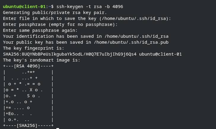 ssh-keys usage example